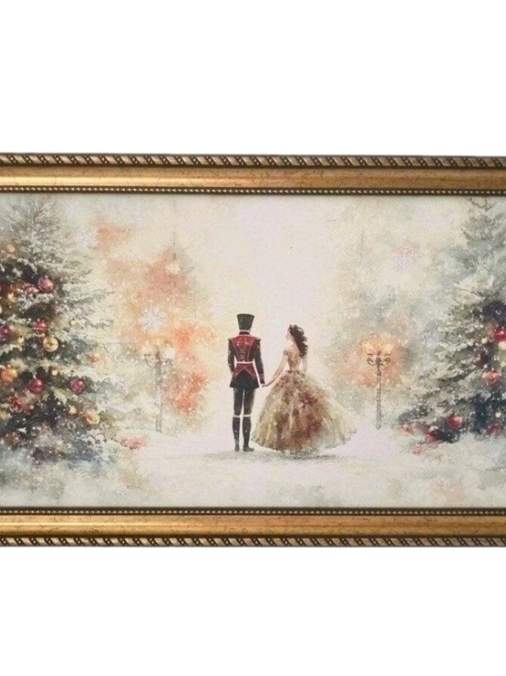 Hobby Lobby Nutcracker Ballerina Holding Hands Wood Wall Decor Christmas 11 X 19